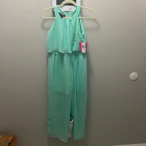 Amy Byer Romper mint size 12 new with tags